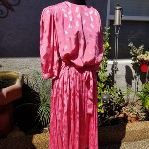 Vintage 1980s Pink Dress
